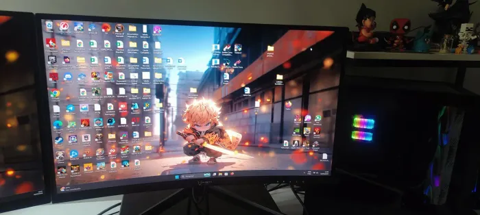 Monitor husky storm 27 curvo 180hz novo