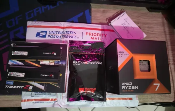 Kit Upgrade Ryzen 7 7800X3D + 48GB DDR5 7200 Mhz G Skill Trident Z5 + Brinde thermal pad
