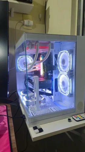 Gabinete Aquário Redragon Wide load White + 6 fans Rise mode