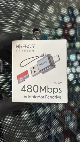 Adaptador Pendrive Tipo C Leitor de Cartão de memória MicroSD Premium AD-239