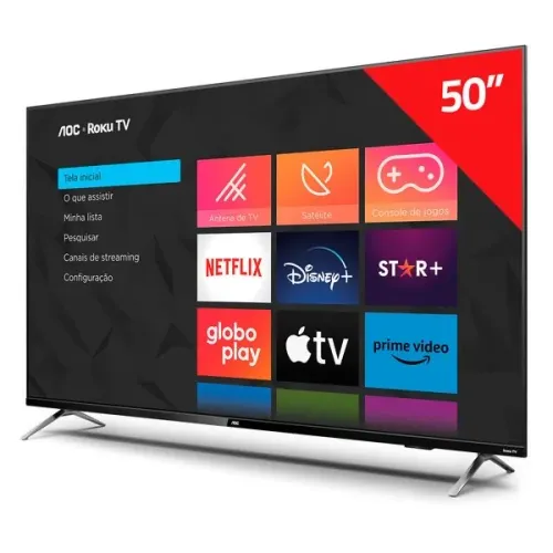 Vendo tv aoc Philips 50 polegadas smart tv roku