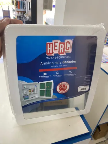 Armário para banheiro Herc Branco. Somos Loja, LEIA A DESCRIÇÃO!!!