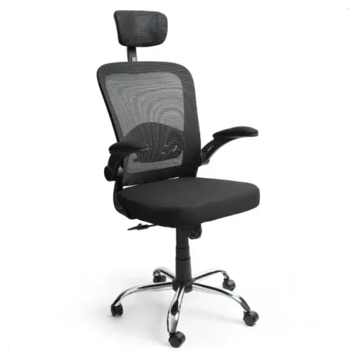 Cadeira de Escritório Ergonômica Giratória SyberFlex com Malha Mesh Respirável