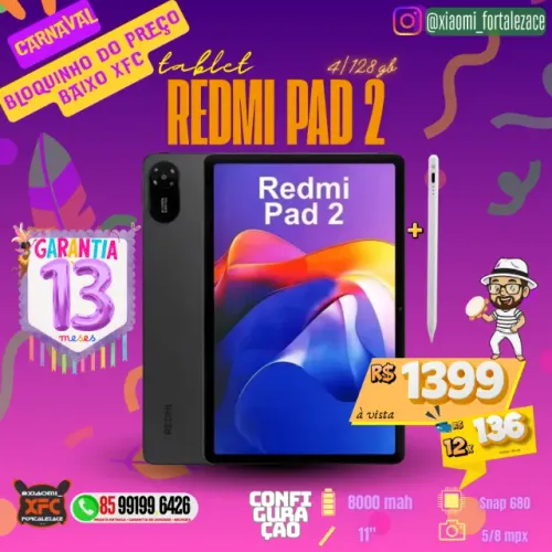Tablet XIAOMI REDMI PAD 2  256 GB 