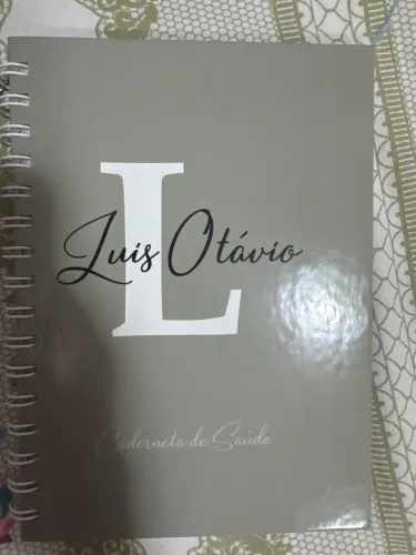 Caderneta nome Luís Otávio