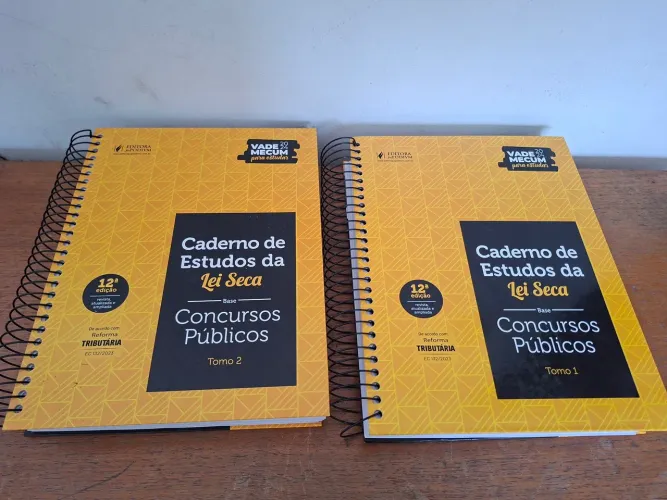 Caderno de estudos da lei seca 2 volumes