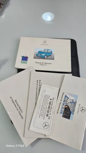 Kit de Manuais Mercedes-Benz Classe A (W168) - Original e Completo com Pasta!
