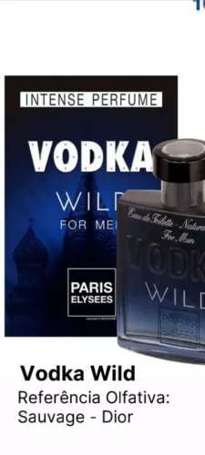 Perfume amadeirado Paris Elesses vodka wild