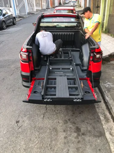 Plataforma de guinchar moto automática