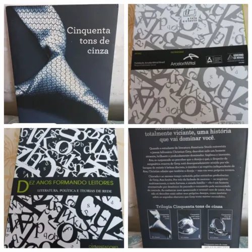 Kit 2 livros 50 tons de cinza e 10 anos formando eleitores