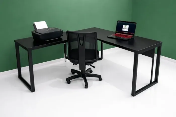 mesa em L estação de trabalho 