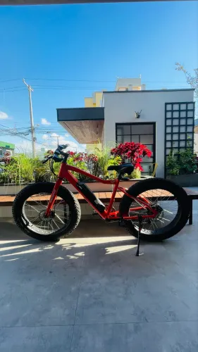 Bicicleta elétrica NF bike FAT laranja 350w
