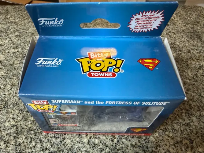 funko bitty pop towns superman fortress of solitude