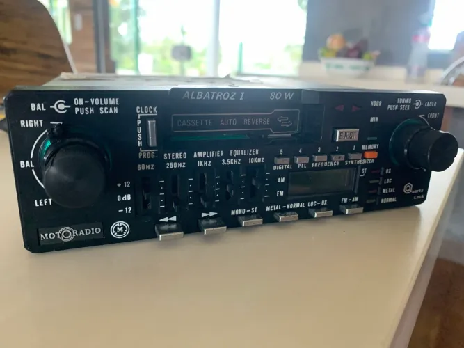 Rádio Toca-Fitas Motoradio Albatroz I 80W Original e Raro