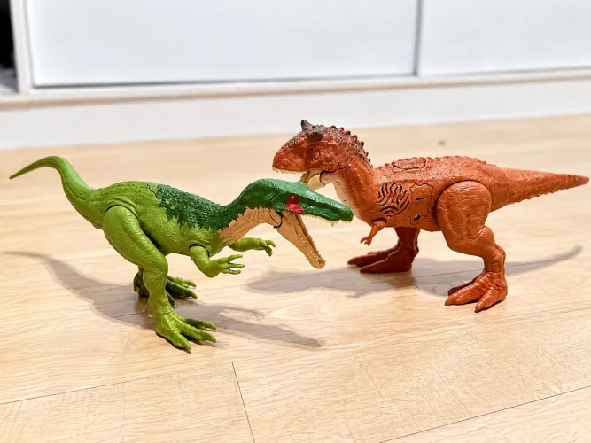 Kit 2 Dinossauros Jurassic World Mattel Verde Articulados
