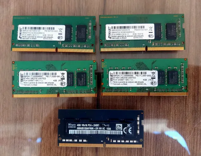 Memória DDR4 4GB. (5 Unidades)