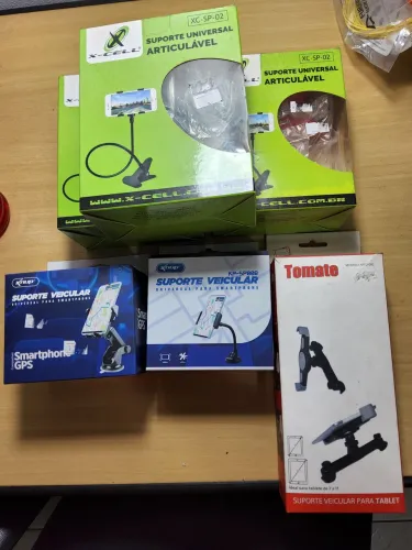 QUEIMA DE ESTOQUE!! KIT COM 5 SUPORTES PARA CELULAR E 1 SUPORTE PARA TABLET