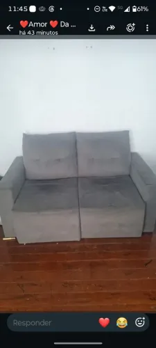 Sofá retrátil dois lugares
