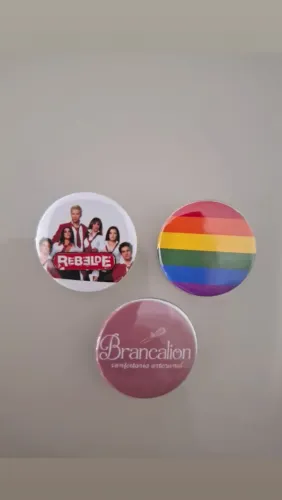 Botton Personalizado 25 mm | 32 mm | 58 mm - Foto, Logo, Eventos e Brindes