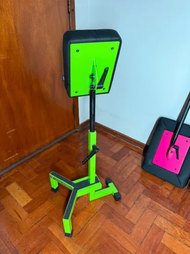 Apoio de braço tadicional (estofado pink + green) Hammerworks p/ tatuador