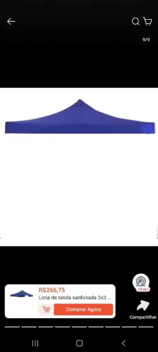 Vendo capa de tenda sanfonada 3X3 reforçada nova