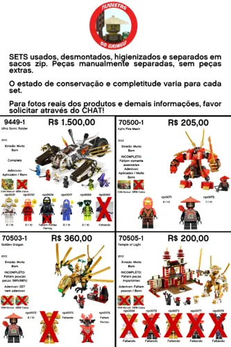 LEGO Ninjago - Diversos Sets