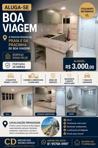 Apartamento em boa viagem - alugar