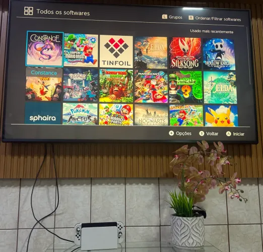 Nintendo Switch OLED Branco 256GB + Pro Controller + Caixa Completo