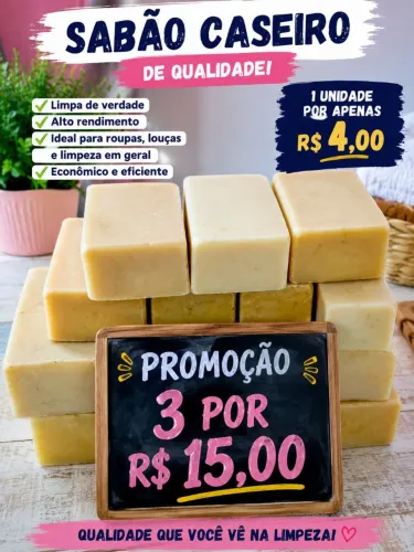 Sabão caseiro