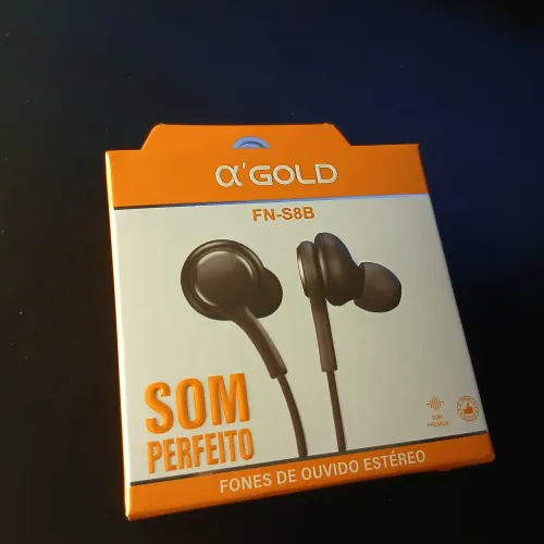 Fone com fio tradicional A'GOLD