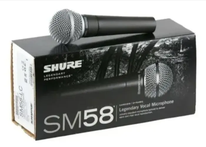 Microfone Shure SM58 na caixa lacrado