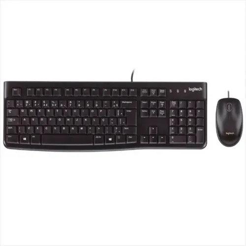 KIT TECLADO E MOUSE OFFICE COM FIO USB LOGITECH MK120 - LOJA DADO DIGITAL