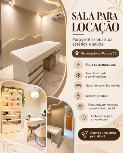 Sala /Consultório para profissionais da estética e saúde 