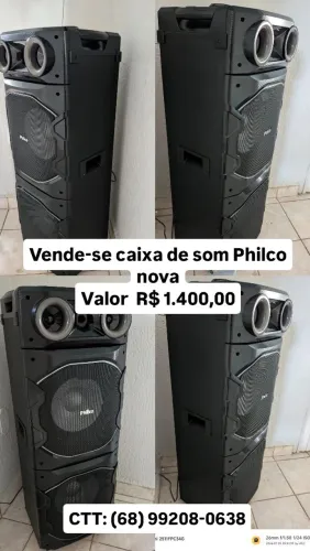 Vende-se caixa de som Philco nova