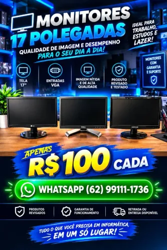 Monitor 17 Polegadas Saída VGA