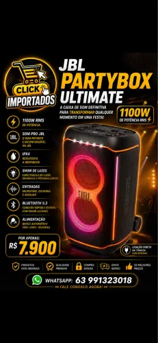 JBL PartyBox Ultimate - 1100W RMS