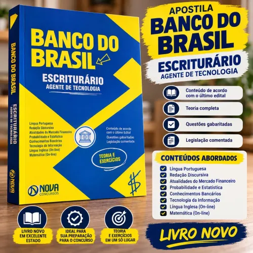 Livro agente escriturário de tecnológico BB