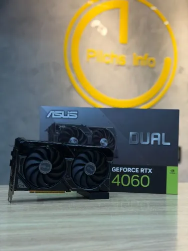 Placa de Vídeo ASUS Dual GeForce RTX 4060 OC Edition 8GB | GDDR6 | Dual BIOS 