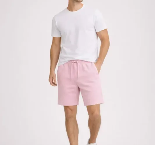Short moletom roso