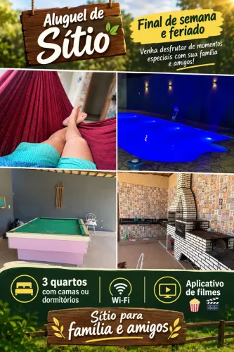 Alugo sítio finais de semana e feriado