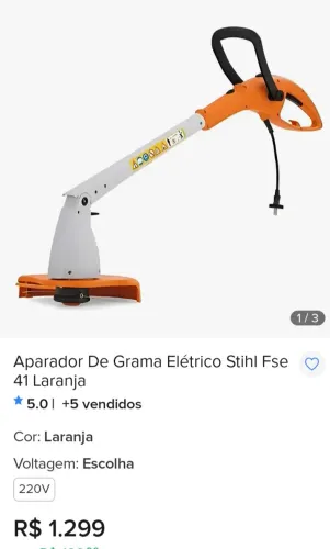 Cortador de grama Sthil fse41 110v