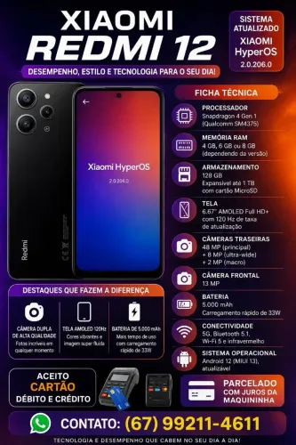 Celular Redmi Note 12 5G