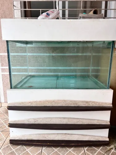 Aquário completo com móvel e filtros canister