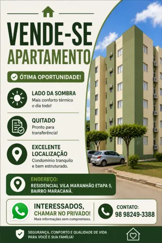 Apartamento quitado no Maracanã para venda R$ 50 mil