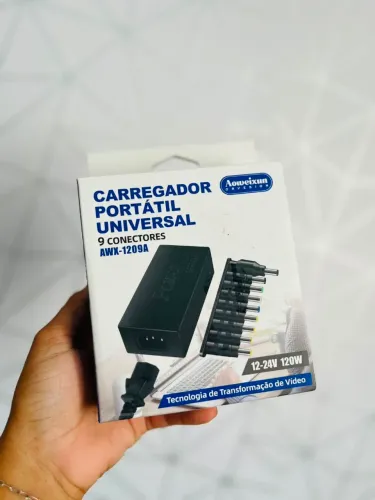 Carregador notebook 120w 9 pontas - ENTREGA A DOMICÍLIO 