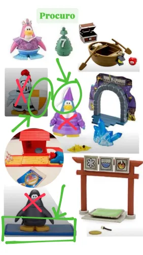 Miniatura club penguin bonecos Disney