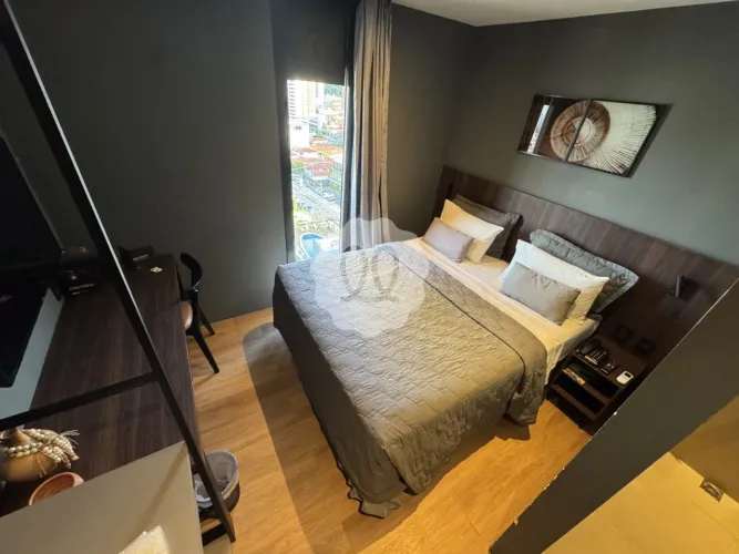 Studio mobiliado em hotel, 20,20m² à venda