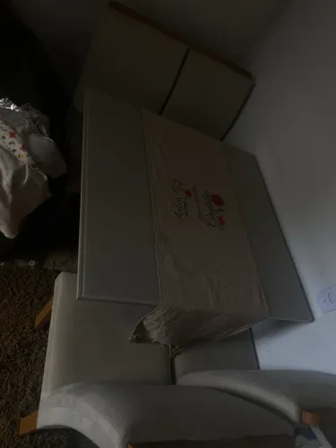 Mesa de mdf e vidro