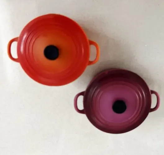 Panelinhas Magnéticas Magenta e Laranja Le Creuset