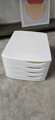 GAVETEIRO 4 GAVETAS STEG BRANCO | Tok&Stok
